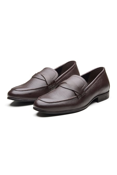 Dang Shoes Brown Palace Tapered Toe Loafers 