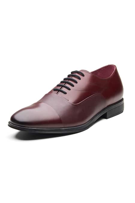 Buy_Dang Shoes_Burgundy Powerplay Leather Shoes _Online_at_Aza_Fashions