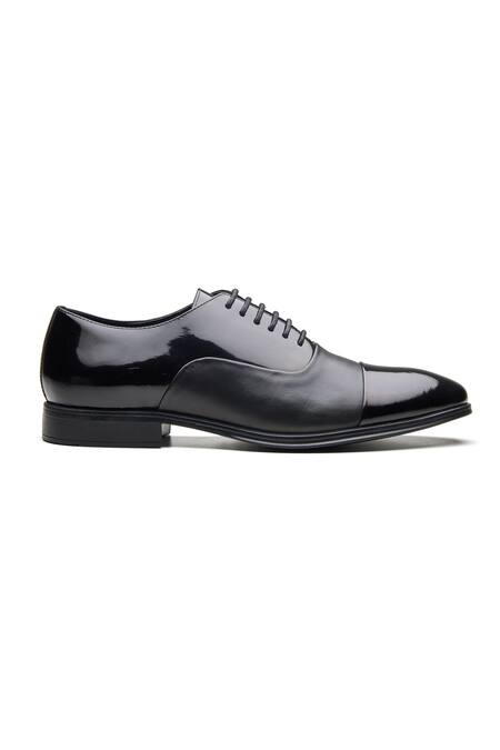 Dang Shoes_Black Powerplay Leather Shoes _Online_at_Aza_Fashions