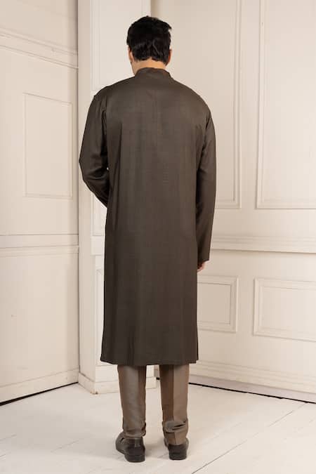 Minikin Lotus Embroidered Kurta Set 