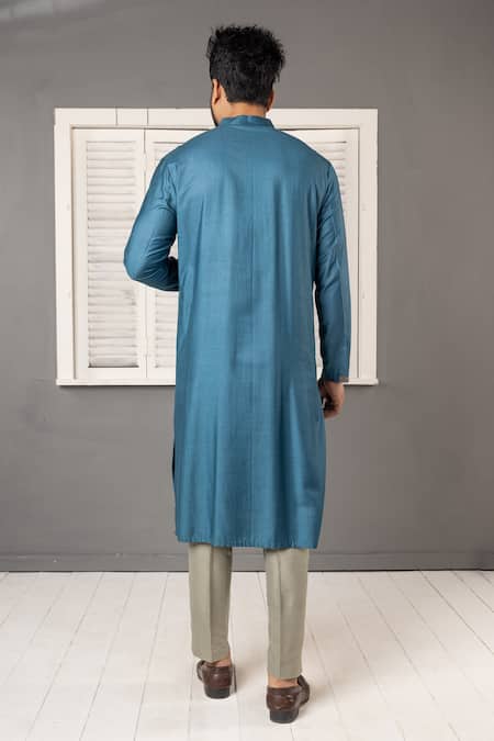 Minikin Geometric Embroidered Kurta Set 