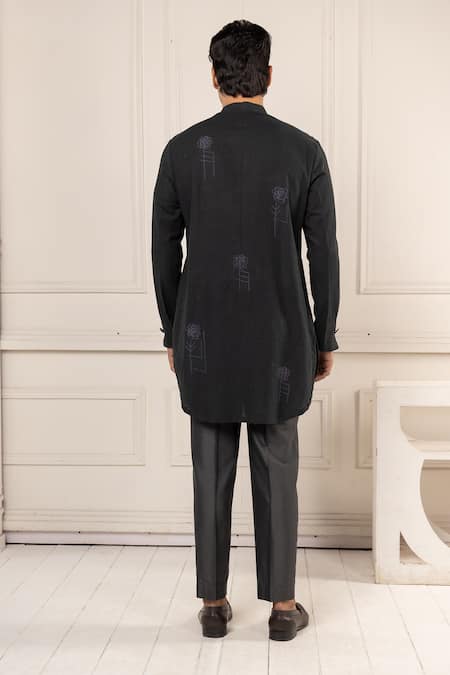 Minikin Abstract Floral Pattern Kurta Set 