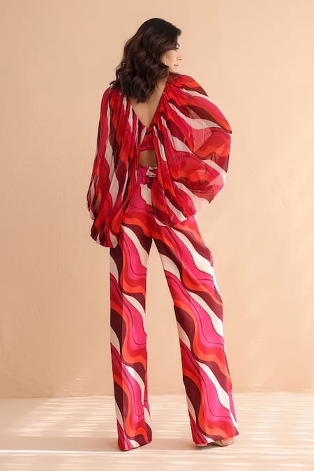 Pallavi Jaipur Pink Boho Diva Top & Pant Set 