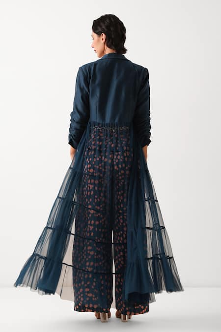 Pallavi Jaipur Nelumbo Print Blazer & Pant Set 