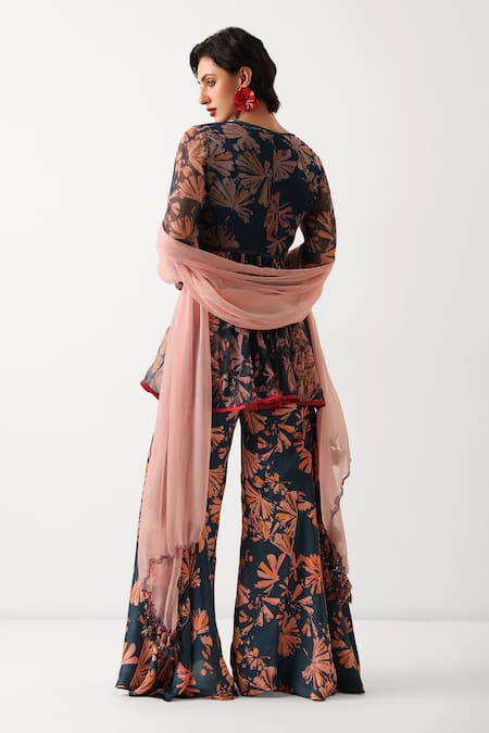 Pallavi Jaipur Phool Bazaar Tunic Sharara Set 