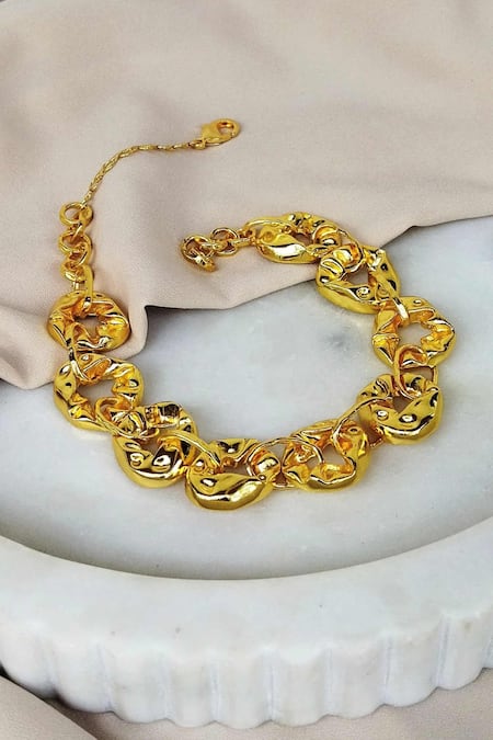 Bblingg Pebble Molten Textured Motif Necklace 