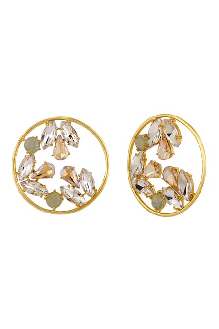 Bblingg Sameera Crystal Multi-Jewelled Crystal Hoop Earrings 