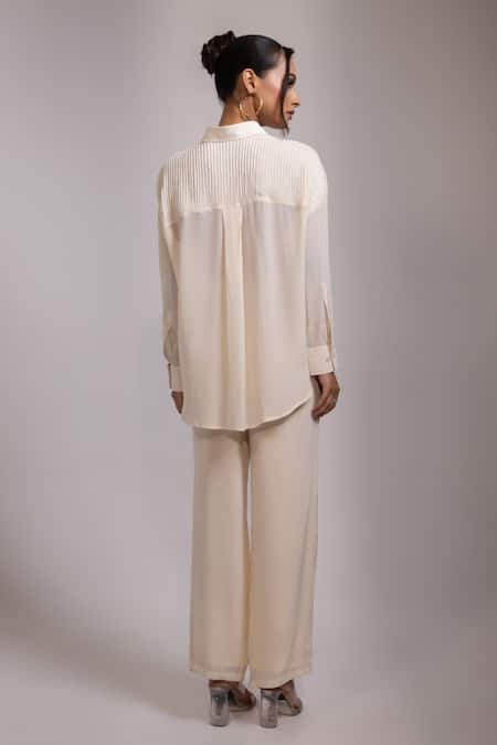 Yoseba Ivory Kaddana Shirt & Pant Set 