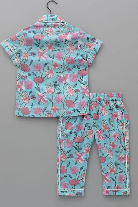 Plumcheeks Printed Shirt & Pyjama Set 
