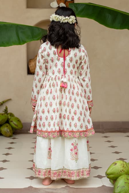 Plumcheeks Manika Printed Top & Skirt Set 