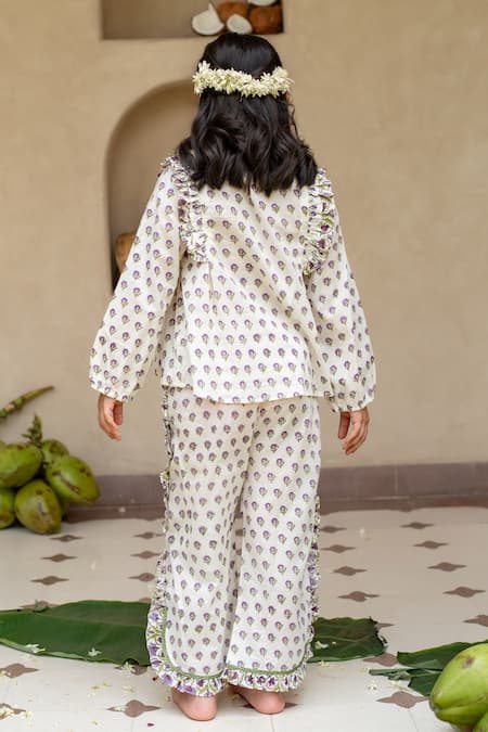 Plumcheeks Jamuni Printed Top & Pant Set 