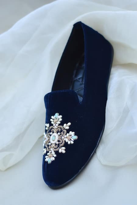 Around Always Ace Stone Embellished Loafers 