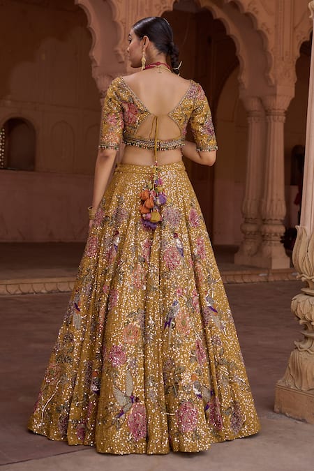 Irrau By Samir Mantri Surajmukhi Embroidered Lehenga Set 