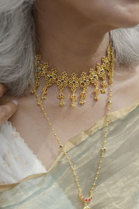 Zariin Glorious Glory Choker Necklace 