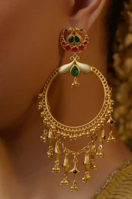 Zariin Poetic Dance Hoop Earrings 