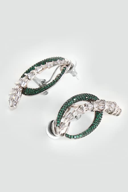 Modarta Serpent Coil Earrings 