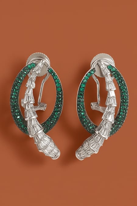 Modarta Serpent Coil Earrings 