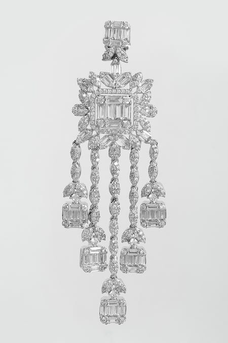 Buy Modarta Silver Plated Crystals Elegant Drop Earrings Online at Aza Fashions Buy_Modarta_Silver Plated Crystals Elegant Drop Earrings _Online_at_Aza_Fashions