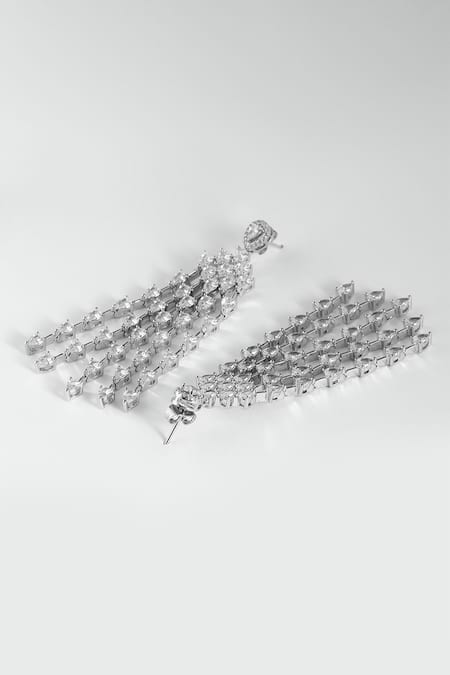 Modarta Crystal Teardrop Earrings 