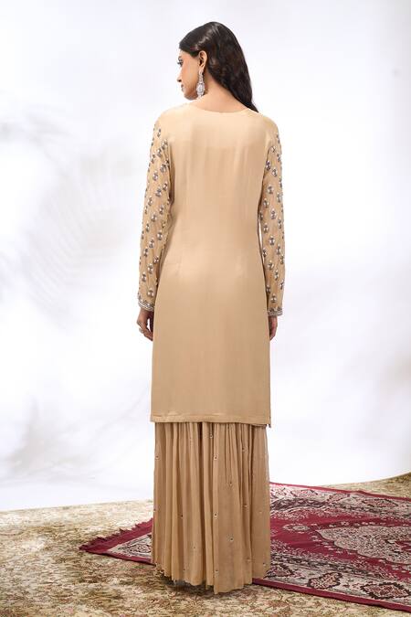 Samyukta Singhania Embroidered Kurta & Sharara Set 