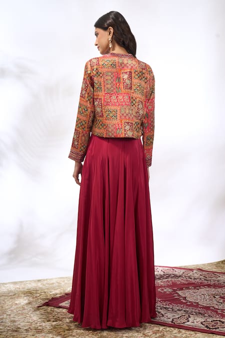 Samyukta Singhania Embroidered Jacket & Pant Set