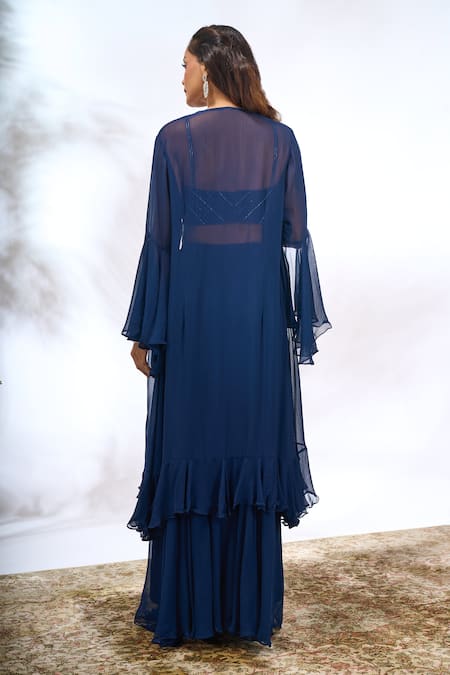 Samyukta Singhania Embroidered Jacket Pant Set 