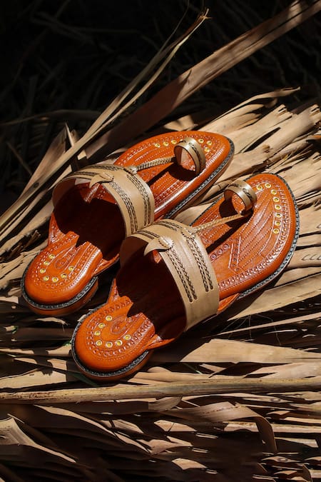 Shradha Hedau Footwear Couture Aariz Pure Leather Braided Strap Kolhapuri Sandal 