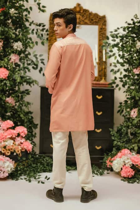 Vaani Beswal Carl Asymmetric Pleated Panel Kurta 