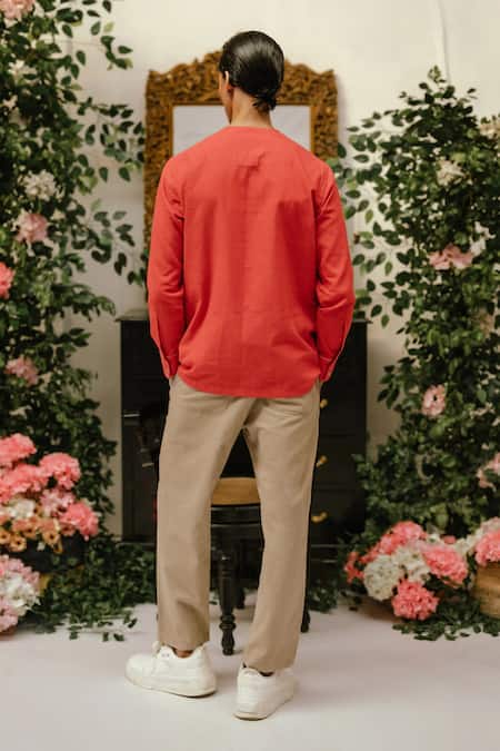 Vaani Beswal Leon Handwoven Cotton Shirt 