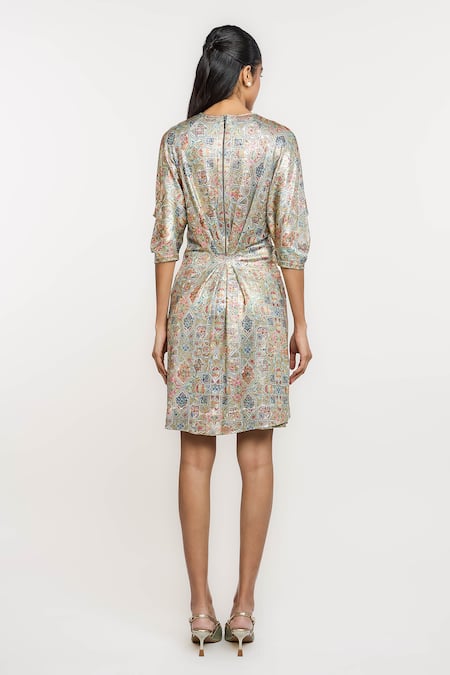 Ott Kilim Print Knot Dress 