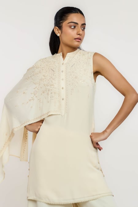 Ott Layered Chikankari Tunic 