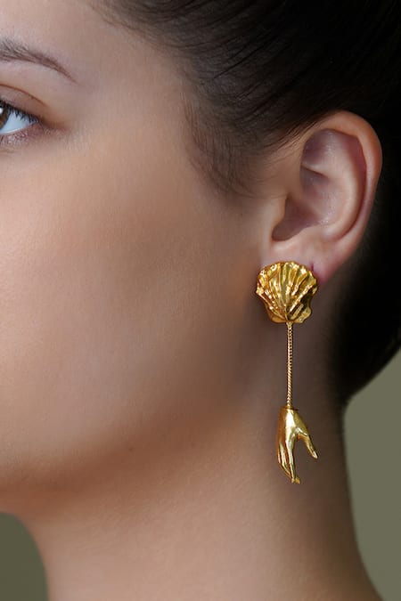 Joules By Radhika Ember Bud Long Dangle Earrings 