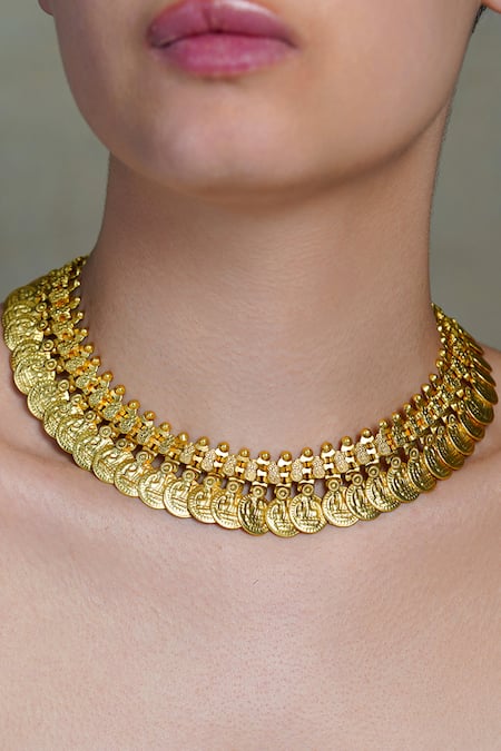 Joules by Radhika Gold Contour Necklace 