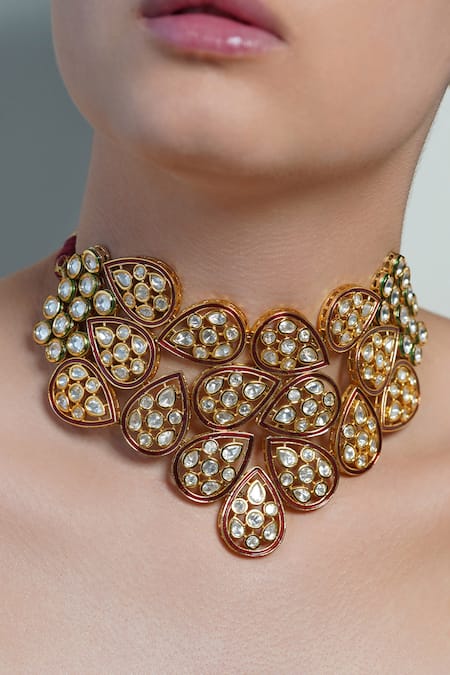 Joules By Radhika Amber Bloom Teardrop Necklace 