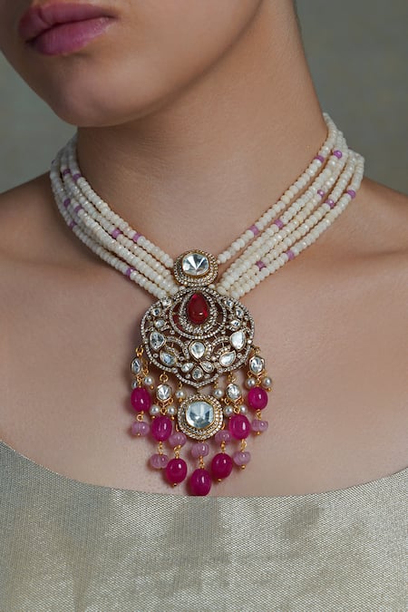 Joules by Radhika Rubypearla Cascade Rani Haar Set 