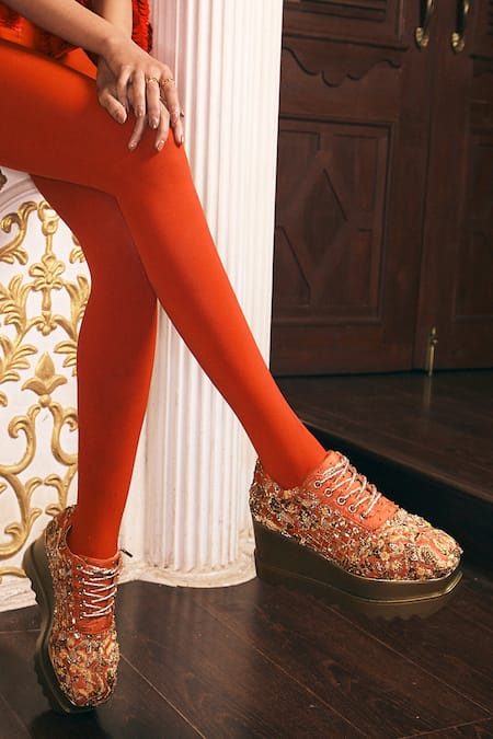 Anaar Sitara Wedge Sneakers 