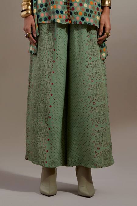 Buy Aseem Kapoor Green Crepe Embroidery Collared Atri Straight Shirt And Trouser Set Online at Aza Fashions Buy_Aseem Kapoor_Green Crepe Embroidery Collared Atri Straight Shirt And Trouser Set _Online_at_Aza_Fashions