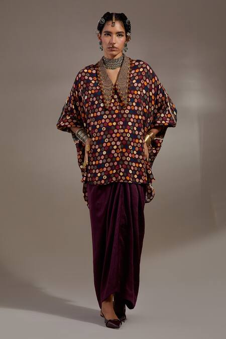 Aseem Kapoor Crepe Embroidery Collared Mandala Pattern Shirt at Aza Fashions Aseem Kapoor_Crepe Embroidery Collared Mandala Pattern Shirt _at_Aza_Fashions