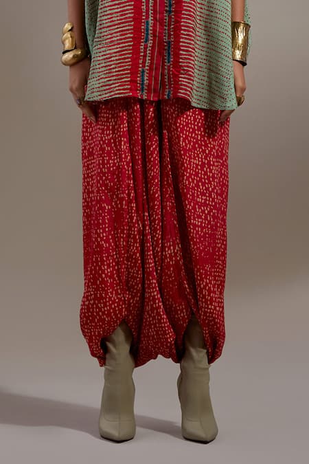 Buy Aseem Kapoor Green Crepe Embroidery Collared Mandala Pattern Shirt With Dhoti Pant Online at Aza Fashions Buy_Aseem Kapoor_Green Crepe Embroidery Collared Mandala Pattern Shirt With Dhoti Pant _Online_at_Aza_Fashions