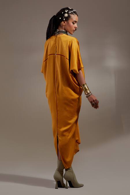 Buy Aseem Kapoor Yellow Embroidery, Beads, Tassels V-neck, Open Veni Pattern Jacket And Dress Set Online at Aza Fashions Buy_Aseem Kapoor_Yellow Embroidery, Beads, Tassels V-neck, Open Veni Pattern Jacket And Dress Set _Online_at_Aza_Fashions