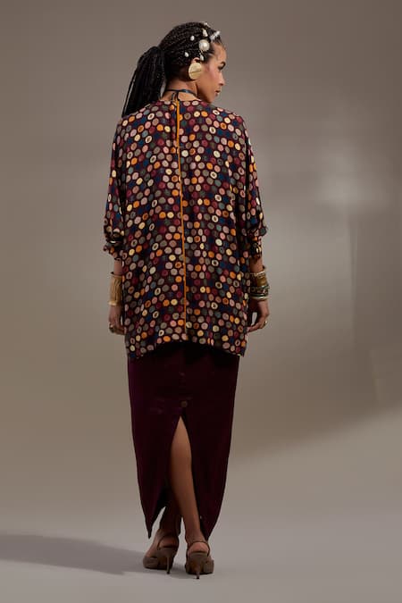 Aseem Kapoor Kuru Trapeze Kurta With Skirt 