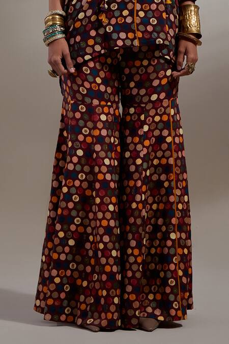 Buy Aseem Kapoor Maroon Crepe Embroidery, Beads, Tassels Round Kuru Trapeze Kurta With Trouser Online at Aza Fashions Buy_Aseem Kapoor_Maroon Crepe Embroidery, Beads, Tassels Round Kuru Trapeze Kurta With Trouser _Online_at_Aza_Fashions