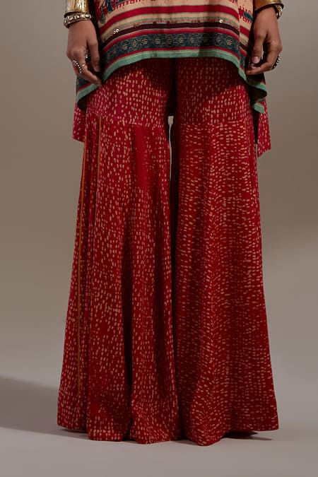 Buy Aseem Kapoor Red Crepe Embroidery, Beads, Tassels Mitra Tribal Pattern Kurta And Trouser Set Online at Aza Fashions Buy_Aseem Kapoor_Red Crepe Embroidery, Beads, Tassels Mitra Tribal Pattern Kurta And Trouser Set _Online_at_Aza_Fashions