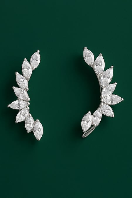 Modarta Solid Shine Hug Earrings 