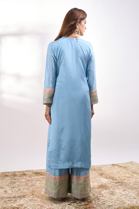 Alaya Advani Flower Embroidered Palazzo Set 