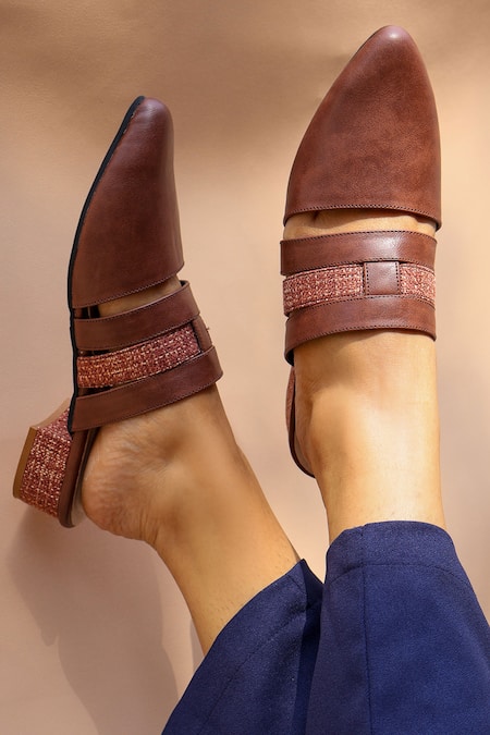 Shradha Hedau Footwear Couture Roana Vegan Leather Mules 