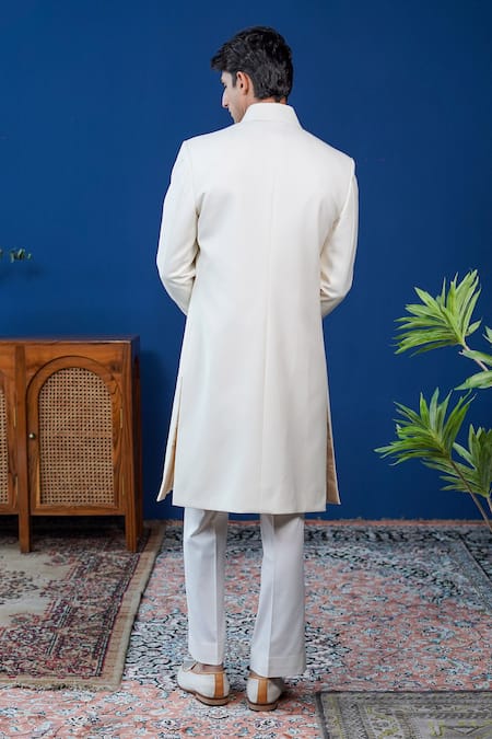 Philocaly Zohra Zardozi Embroidered Achkan  