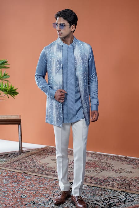 Philocaly Nilo Set Printed Bundi & Pintuck Kurta Set 