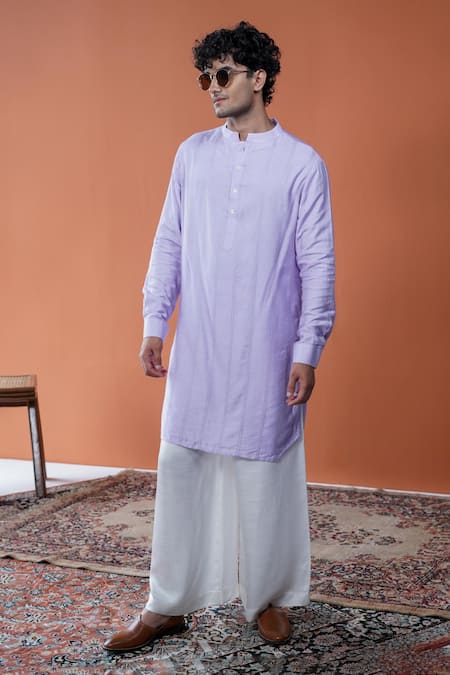 Philocaly Lavora Tonal Chawal Taka Embroidered Kurta 
