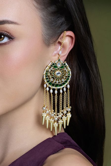 Joules By Radhika Regal Dazzle Drop Chandbalis 